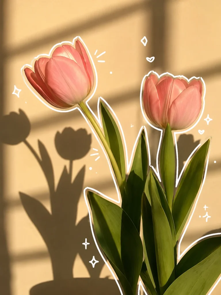 Kawaii Tulip Bunch wallpapers